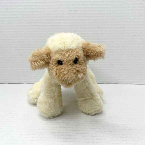 Gund Ewenice Lamb Sheep Sitting 8" Plush Stuffed Animal Toy Cream Tan - Picture 2 of 8